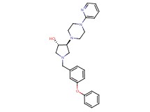 (3S*,4S*)-1-(3-phenoxybenzyl)-4-[4-(2-pyridinyl)-1-piperazinyl]-3-pyrrolidinol