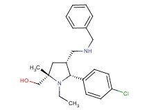 [(2S*,4R*,5R*)-4-[(benzylamino)methyl]-5-(4-chlorophenyl)-1-ethyl-2-methyl-2-pyrrolidinyl]methanol