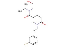 1-[2-(3-fluorophenyl)ethyl]-N-(2-hydroxyethyl)-N-isopropyl-6-oxo-3-piperidinecarboxamide