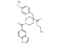 ethyl 1-(1H-indol-5-ylcarbonyl)-4-(4-methoxybenzyl)-4-piperidinecarboxylate