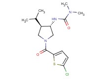N'-{(3S*,4R*)-1-[(5-chloro-2-thienyl)carbonyl]-4-isopropylpyrrolidin-3-yl}-N,N-dimethylurea