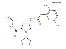 (4S)-1-cyclopentyl-4-{[(2,5-dimethylphenyl)acetyl]amino}-N-ethyl-L-prolinamide
