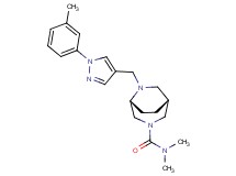 (1R*,5R*)-N,N-dimethyl-6-{[1-(3-methylphenyl)-1H-pyrazol-4-yl]methyl}-3,6-diazabicyclo[3.2.2]nonane-3-carboxamide