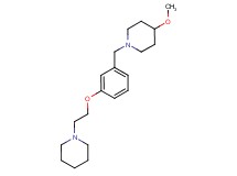 4-methoxy-1-[3-(2-piperidin-1-ylethoxy)benzyl]piperidine