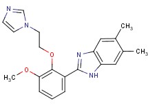 2-{2-[2-(1H-imidazol-1-yl)ethoxy]-3-methoxyphenyl}-5,6-dimethyl-1H-benzimidazole