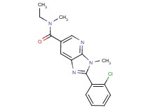 2-(2-chlorophenyl)-N-ethyl-N,3-dimethyl-3H-imidazo[4,5-b]pyridine-6-carboxamide