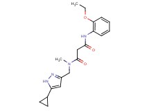 N-[(5-cyclopropyl-1H-pyrazol-3-yl)methyl]-N'-(2-ethoxyphenyl)-N-methylmalonamide