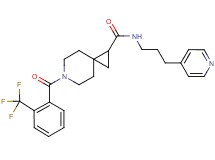 N-[3-(4-pyridinyl)propyl]-6-[2-(trifluoromethyl)benzoyl]-6-azaspiro[2.5]octane-1-carboxamide