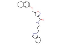 N-[3-(1H-indazol-1-yl)propyl]-5-[(5,6,7,8-tetrahydro-2-naphthalenyloxy)methyl]-3-isoxazolecarboxamide