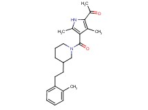 1-[3,5-dimethyl-4-({3-[2-(2-methylphenyl)ethyl]-1-piperidinyl}carbonyl)-1H-pyrrol-2-yl]ethanone