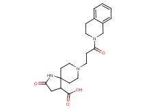 8-[3-(3,4-dihydroisoquinolin-2(1H)-yl)-3-oxopropyl]-2-oxo-1,8-diazaspiro[4.5]decane-4-carboxylic acid