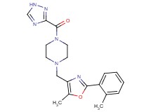 1-{[5-methyl-2-(2-methylphenyl)-1,3-oxazol-4-yl]methyl}-4-(1H-1,2,4-triazol-3-ylcarbonyl)piperazine