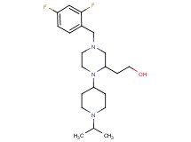 2-[4-(2,4-difluorobenzyl)-1-(1-isopropyl-4-piperidinyl)-2-piperazinyl]ethanol