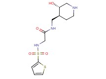 N~1~-{[(3S*,4S*)-3-hydroxypiperidin-4-yl]methyl}-N~2~-(2-thienylsulfonyl)glycinamide