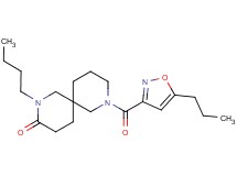 2-butyl-8-[(5-propyl-3-isoxazolyl)carbonyl]-2,8-diazaspiro[5.5]undecan-3-one