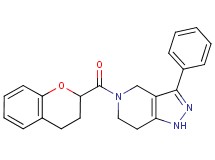 5-(3,4-dihydro-2H-chromen-2-ylcarbonyl)-3-phenyl-4,5,6,7-tetrahydro-1H-pyrazolo[4,3-c]pyridine