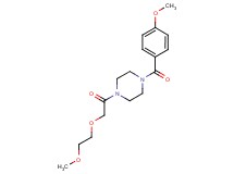 1-(4-methoxybenzoyl)-4-[(2-methoxyethoxy)acetyl]piperazine