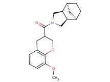 (1R*,2R*,6S*,7S*)-4-[(8-methoxy-3,4-dihydro-2H-chromen-3-yl)carbonyl]-4-azatricyclo[5.2.1.0~2,6~]decane