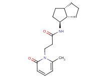 3-(6-methyl-2-oxopyridin-1(2H)-yl)-N-[(1S*,3aS*,6aS*)-octahydropentalen-1-yl]propanamide