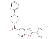 2-isopropyl-5-{[4-(2-pyrazinyl)-1-piperazinyl]carbonyl}-1,3-benzoxazole