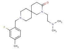 2-[2-(dimethylamino)ethyl]-9-(2-fluoro-4-methylbenzyl)-2,9-diazaspiro[5.5]undecan-3-one