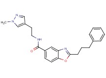 N-[2-(1-methyl-1H-pyrazol-4-yl)ethyl]-2-(3-phenylpropyl)-1,3-benzoxazole-5-carboxamide