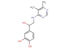 4-{2-[(5,6-dimethylpyrimidin-4-yl)amino]-1-hydroxyethyl}benzene-1,2-diol