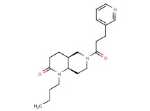(4aS*,8aR*)-1-butyl-6-(3-pyridin-3-ylpropanoyl)octahydro-1,6-naphthyridin-2(1H)-one