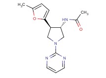 N-[(3S*,4R*)-4-(5-methyl-2-furyl)-1-(2-pyrimidinyl)-3-pyrrolidinyl]acetamide