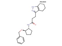 N-[(1R,2R)-2-(benzyloxy)cyclopentyl]-3-(4,5,6,7-tetrahydro-1H-indazol-3-yl)propanamide