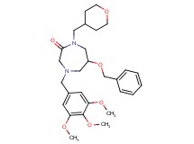 6-(benzyloxy)-1-(tetrahydro-2H-pyran-4-ylmethyl)-4-(3,4,5-trimethoxybenzyl)-1,4-diazepan-2-one