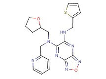 N-(2-pyridinylmethyl)-N-(tetrahydro-2-furanylmethyl)-N'-(2-thienylmethyl)[1,2,5]oxadiazolo[3,4-b]pyrazine-5,6-diamine