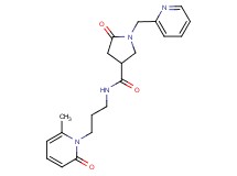N-[3-(6-methyl-2-oxo-1(2H)-pyridinyl)propyl]-5-oxo-1-(2-pyridinylmethyl)-3-pyrrolidinecarboxamide