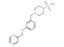 4-[3-(pyridin-2-ylmethoxy)benzyl]piperazine-1-sulfonamide