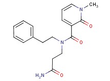 N-(3-amino-3-oxopropyl)-1-methyl-2-oxo-N-(2-phenylethyl)-1,2-dihydropyridine-3-carboxamide