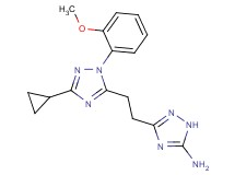 3-{2-[3-cyclopropyl-1-(2-methoxyphenyl)-1H-1,2,4-triazol-5-yl]ethyl}-1H-1,2,4-triazol-5-amine
