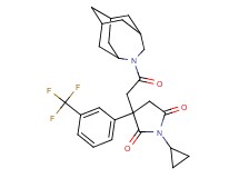 3-[2-(4-azatricyclo[4.3.1.1~3,8~]undec-4-yl)-2-oxoethyl]-1-cyclopropyl-3-[3-(trifluoromethyl)phenyl]-2,5-pyrrolidinedione