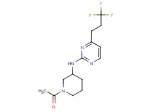 N-(1-acetylpiperidin-3-yl)-4-(3,3,3-trifluoropropyl)pyrimidin-2-amine