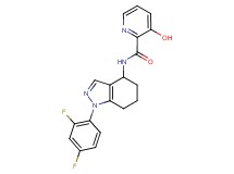 N-[1-(2,4-difluorophenyl)-4,5,6,7-tetrahydro-1H-indazol-4-yl]-3-hydroxypyridine-2-carboxamide
