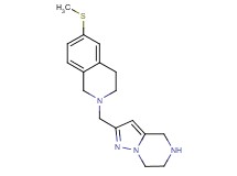 6-(methylthio)-2-(4,5,6,7-tetrahydropyrazolo[1,5-a]pyrazin-2-ylmethyl)-1,2,3,4-tetrahydroisoquinoline dihydrochloride