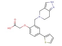 [2-(2,4,6,7-tetrahydro-5H-pyrazolo[4,3-c]pyridin-5-ylmethyl)-4-(2-thienyl)phenoxy]acetic acid
