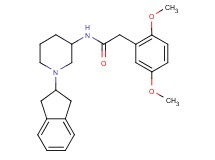 N-[1-(2,3-dihydro-1H-inden-2-yl)-3-piperidinyl]-2-(2,5-dimethoxyphenyl)acetamide