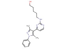5-{[4-(3,5-dimethyl-1-phenyl-1H-pyrazol-4-yl)pyrimidin-2-yl]amino}pentan-1-ol