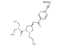 6-cyano-N-{(3R,5S)-5-[(diethylamino)carbonyl]-1-propylpyrrolidin-3-yl}nicotinamide