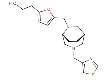 (1S*,5R*)-6-[(5-propyl-2-furyl)methyl]-3-(1,3-thiazol-4-ylmethyl)-3,6-diazabicyclo[3.2.2]nonane