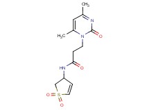 3-(4,6-dimethyl-2-oxopyrimidin-1(2H)-yl)-N-(1,1-dioxido-2,3-dihydro-3-thienyl)propanamide