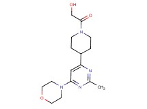 2-{4-[2-methyl-6-(4-morpholinyl)-4-pyrimidinyl]-1-piperidinyl}-2-oxoethanol