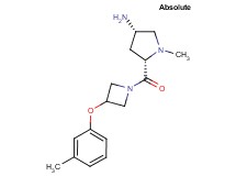 (3S,5S)-1-methyl-5-{[3-(3-methylphenoxy)azetidin-1-yl]carbonyl}pyrrolidin-3-amine
