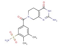 5-[(2-amino-4-oxo-4,5,6,8-tetrahydropyrido[3,4-d]pyrimidin-7(3H)-yl)carbonyl]-2,3-dimethylbenzenesulfonamide