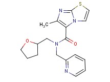 6-methyl-N-(pyridin-2-ylmethyl)-N-(tetrahydrofuran-2-ylmethyl)imidazo[2,1-b][1,3]thiazole-5-carboxamide